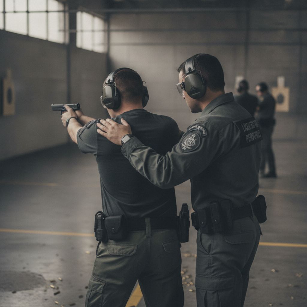 Schießtraining mit Aufsicht
