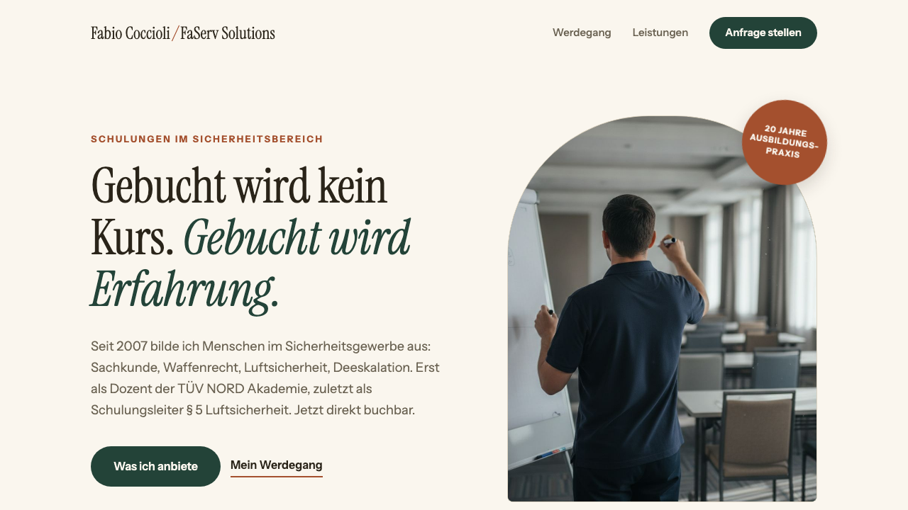 Variante 2 – Der Ausbilder
